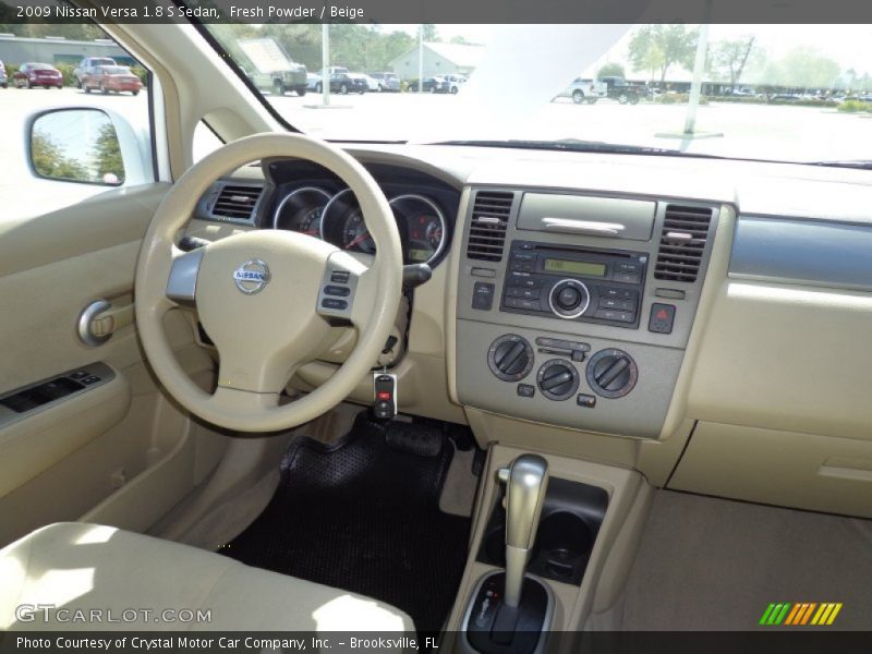 Fresh Powder / Beige 2009 Nissan Versa 1.8 S Sedan