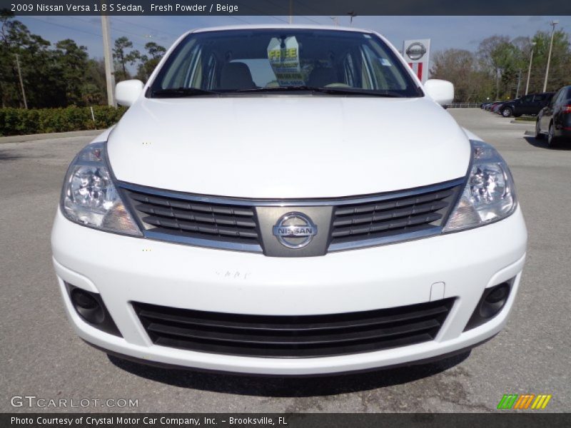 Fresh Powder / Beige 2009 Nissan Versa 1.8 S Sedan