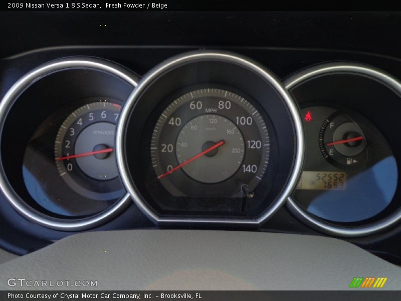 Fresh Powder / Beige 2009 Nissan Versa 1.8 S Sedan