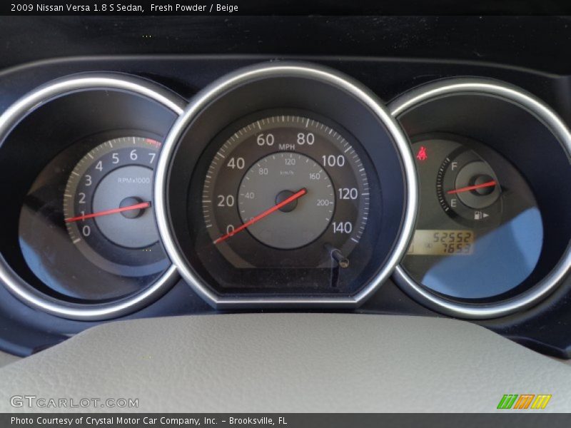 Fresh Powder / Beige 2009 Nissan Versa 1.8 S Sedan