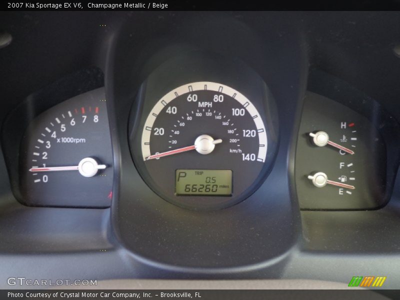 Champagne Metallic / Beige 2007 Kia Sportage EX V6