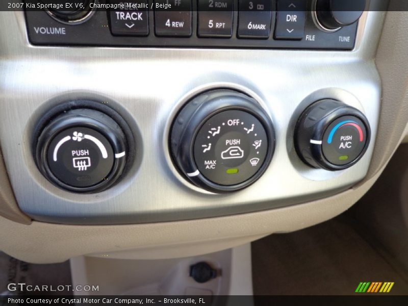 Champagne Metallic / Beige 2007 Kia Sportage EX V6