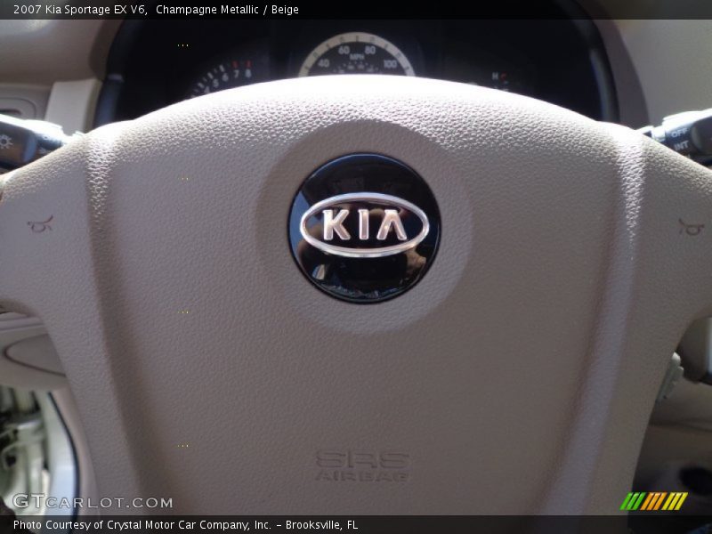 Champagne Metallic / Beige 2007 Kia Sportage EX V6