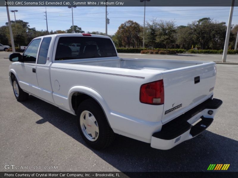 Summit White / Medium Gray 2003 GMC Sonoma SLS Extended Cab