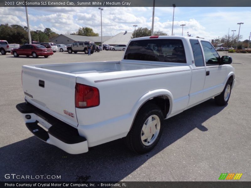 Summit White / Medium Gray 2003 GMC Sonoma SLS Extended Cab