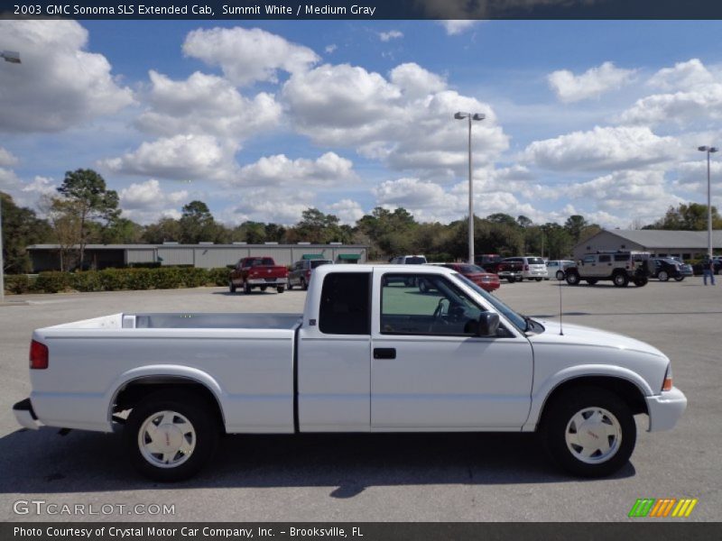 Summit White / Medium Gray 2003 GMC Sonoma SLS Extended Cab