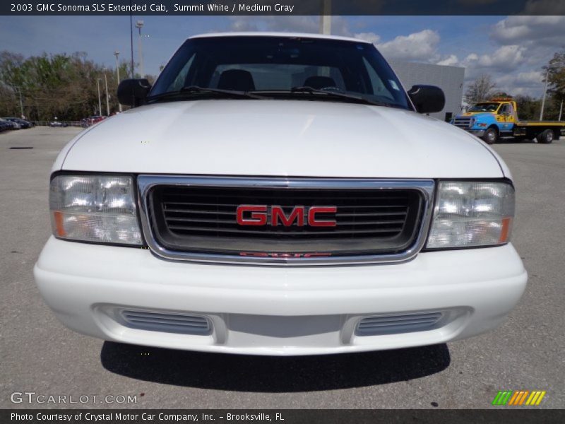 Summit White / Medium Gray 2003 GMC Sonoma SLS Extended Cab