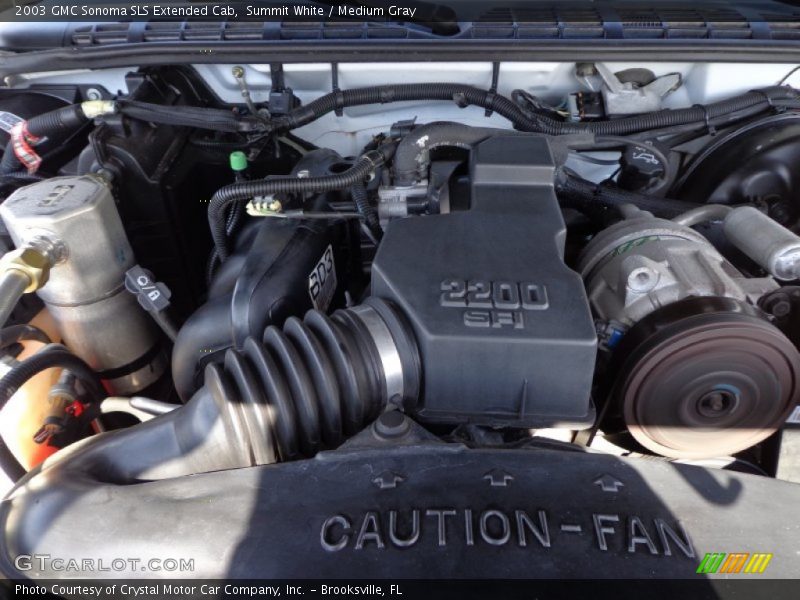  2003 Sonoma SLS Extended Cab Engine - 2.2 Liter OHV 8V 12V 4 Cylinder