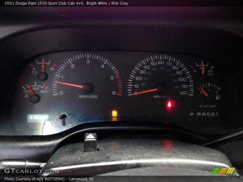 Bright White / Mist Gray 2001 Dodge Ram 1500 Sport Club Cab 4x4