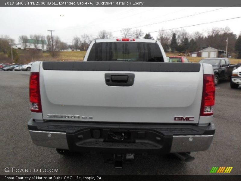 Quicksilver Metallic / Ebony 2013 GMC Sierra 2500HD SLE Extended Cab 4x4