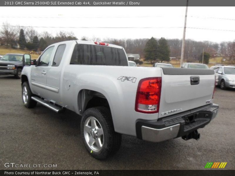 Quicksilver Metallic / Ebony 2013 GMC Sierra 2500HD SLE Extended Cab 4x4