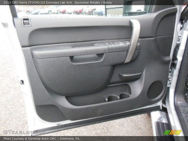 Quicksilver Metallic / Ebony 2013 GMC Sierra 2500HD SLE Extended Cab 4x4