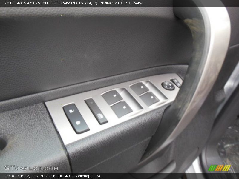 Quicksilver Metallic / Ebony 2013 GMC Sierra 2500HD SLE Extended Cab 4x4