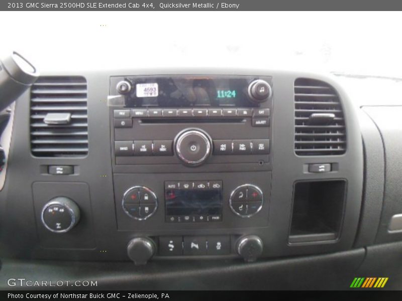 Quicksilver Metallic / Ebony 2013 GMC Sierra 2500HD SLE Extended Cab 4x4