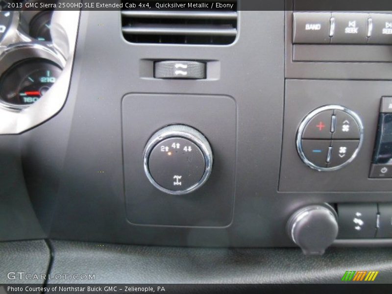 Quicksilver Metallic / Ebony 2013 GMC Sierra 2500HD SLE Extended Cab 4x4