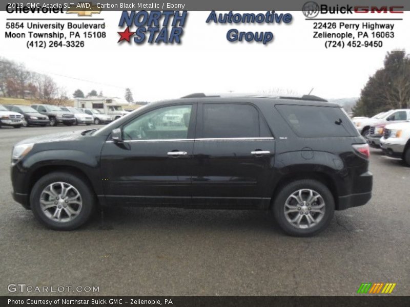 Carbon Black Metallic / Ebony 2013 GMC Acadia SLT AWD