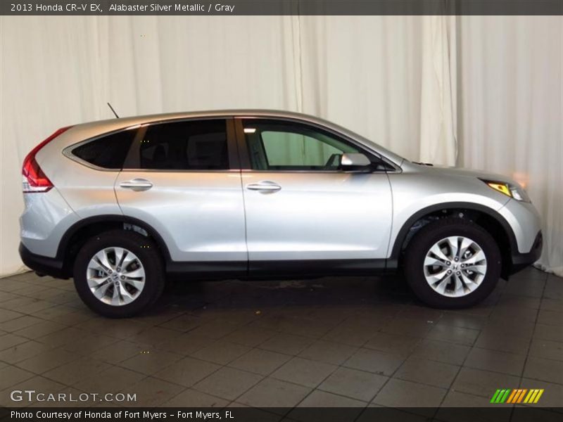 Alabaster Silver Metallic / Gray 2013 Honda CR-V EX