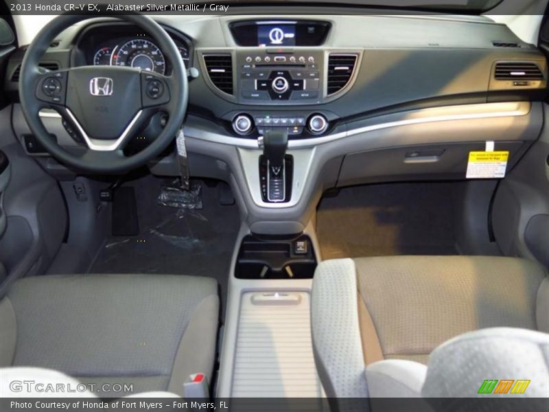 Alabaster Silver Metallic / Gray 2013 Honda CR-V EX