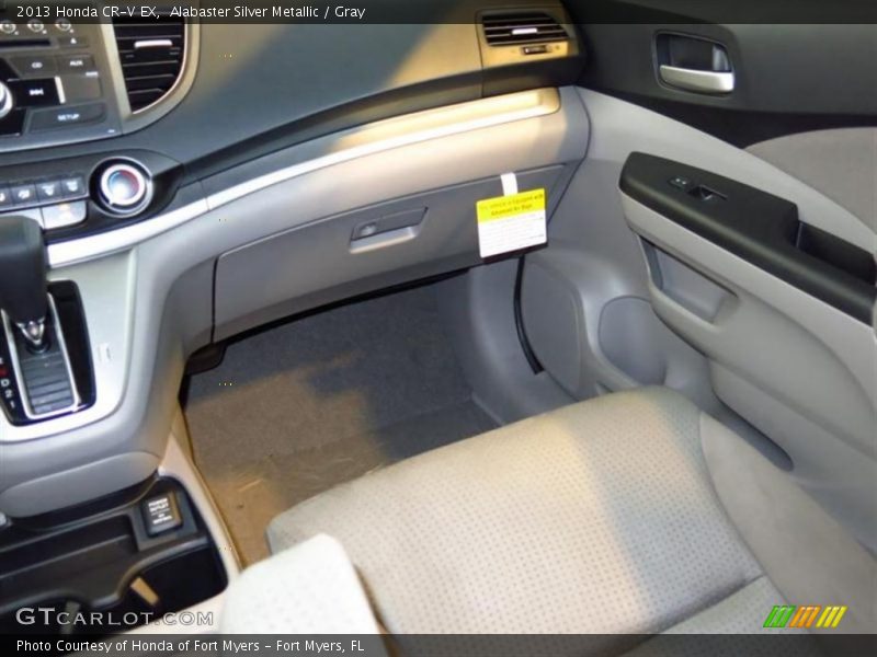 Alabaster Silver Metallic / Gray 2013 Honda CR-V EX