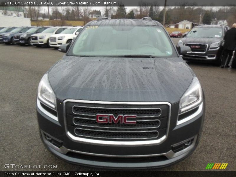 Cyber Gray Metallic / Light Titanium 2013 GMC Acadia SLT AWD