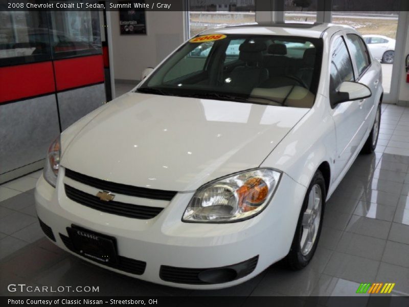 Summit White / Gray 2008 Chevrolet Cobalt LT Sedan