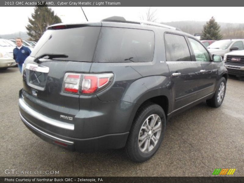 Cyber Gray Metallic / Light Titanium 2013 GMC Acadia SLT AWD
