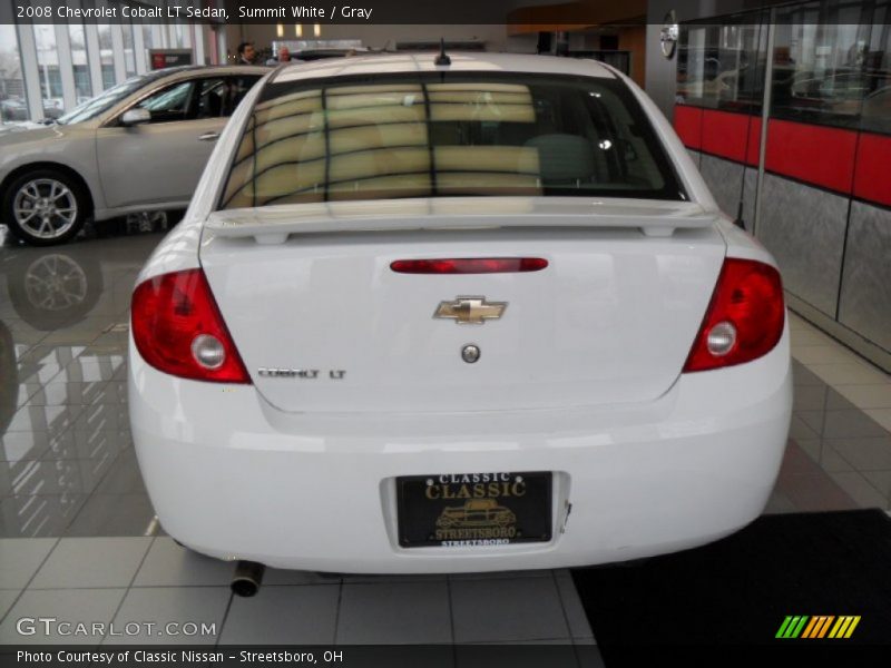 Summit White / Gray 2008 Chevrolet Cobalt LT Sedan
