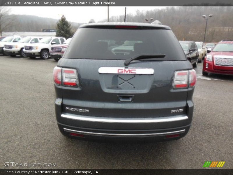 Cyber Gray Metallic / Light Titanium 2013 GMC Acadia SLT AWD