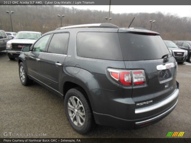 Cyber Gray Metallic / Light Titanium 2013 GMC Acadia SLT AWD