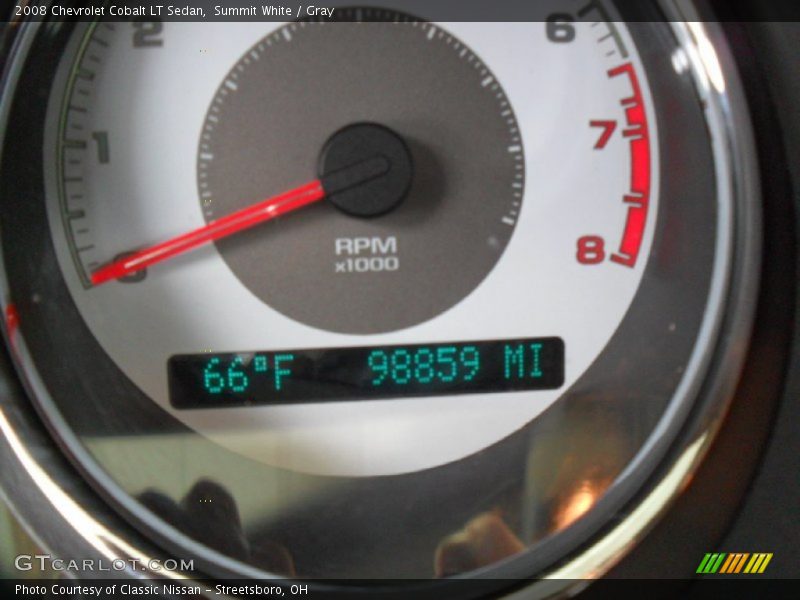 Summit White / Gray 2008 Chevrolet Cobalt LT Sedan