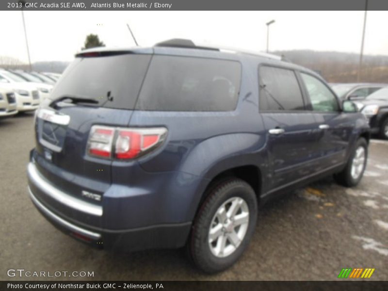 Atlantis Blue Metallic / Ebony 2013 GMC Acadia SLE AWD