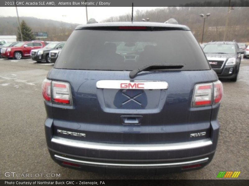Atlantis Blue Metallic / Ebony 2013 GMC Acadia SLE AWD