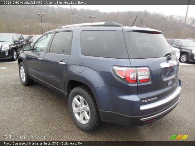 Atlantis Blue Metallic / Ebony 2013 GMC Acadia SLE AWD