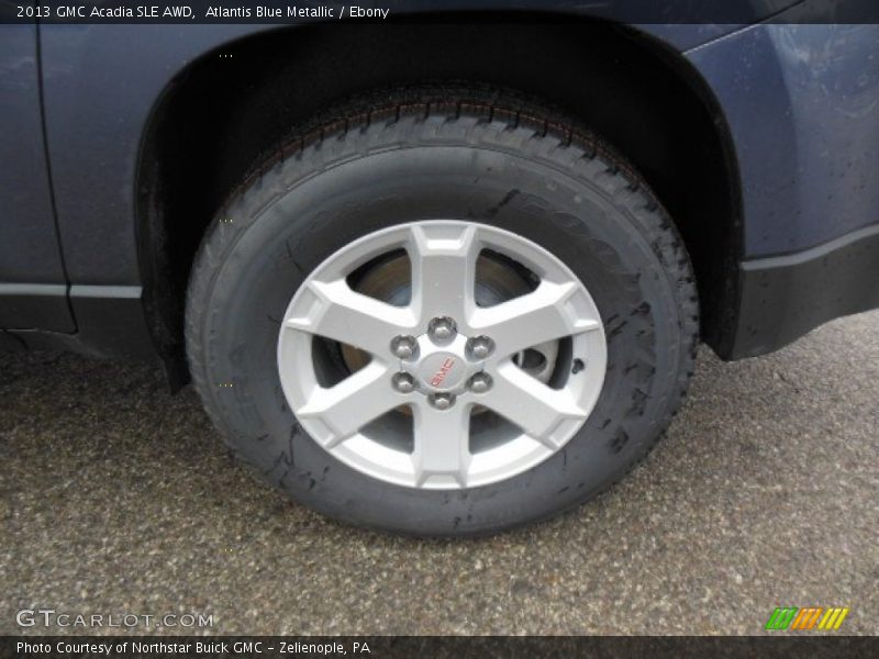 Atlantis Blue Metallic / Ebony 2013 GMC Acadia SLE AWD