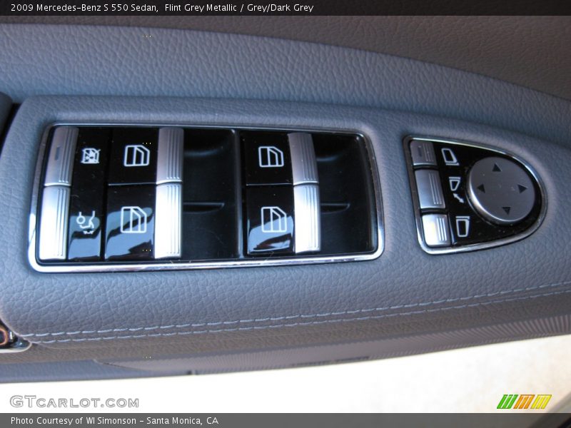 Flint Grey Metallic / Grey/Dark Grey 2009 Mercedes-Benz S 550 Sedan