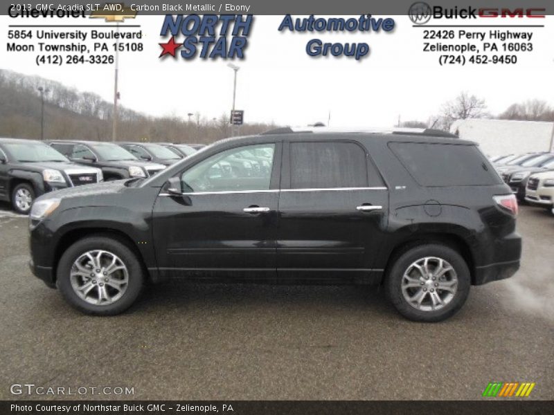 Carbon Black Metallic / Ebony 2013 GMC Acadia SLT AWD