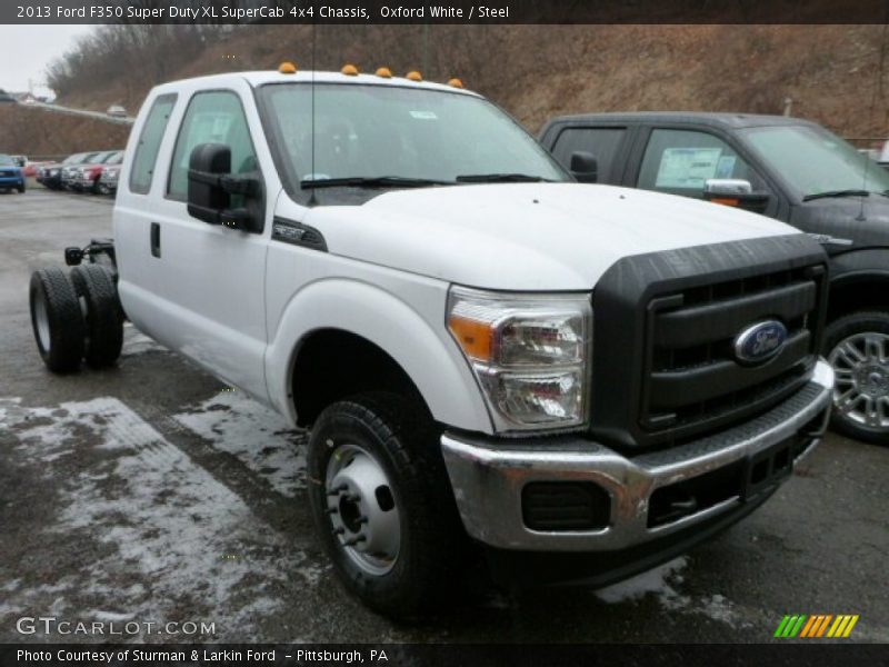 Oxford White / Steel 2013 Ford F350 Super Duty XL SuperCab 4x4 Chassis