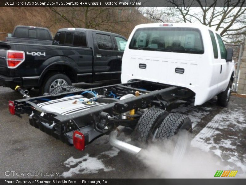 Oxford White / Steel 2013 Ford F350 Super Duty XL SuperCab 4x4 Chassis