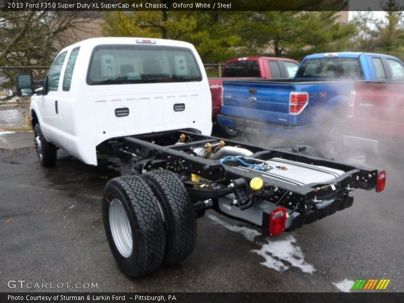 Oxford White / Steel 2013 Ford F350 Super Duty XL SuperCab 4x4 Chassis