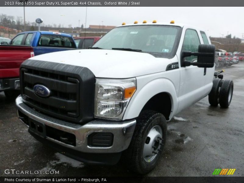 Oxford White / Steel 2013 Ford F350 Super Duty XL SuperCab 4x4 Chassis