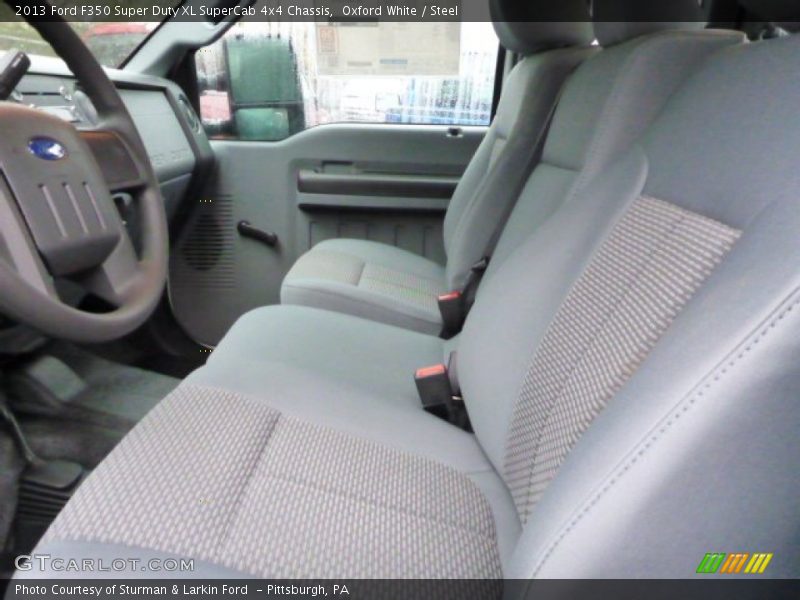Oxford White / Steel 2013 Ford F350 Super Duty XL SuperCab 4x4 Chassis