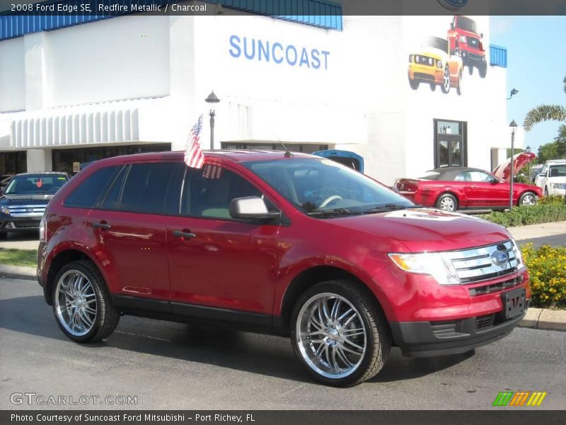 Redfire Metallic / Charcoal 2008 Ford Edge SE