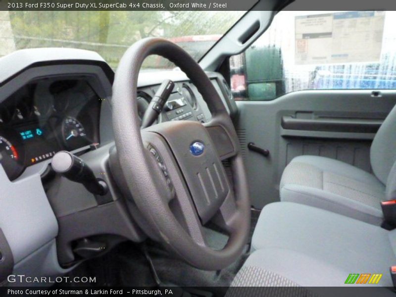 Oxford White / Steel 2013 Ford F350 Super Duty XL SuperCab 4x4 Chassis