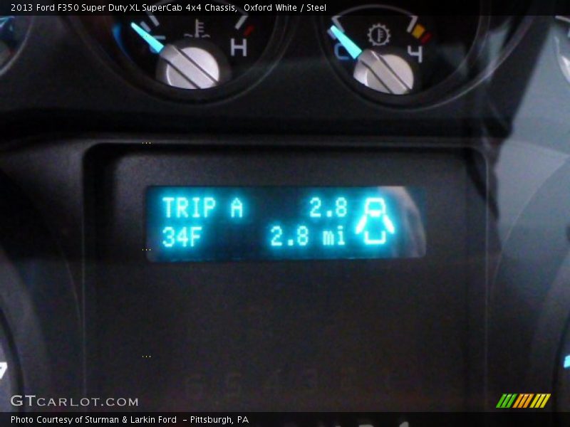 Oxford White / Steel 2013 Ford F350 Super Duty XL SuperCab 4x4 Chassis