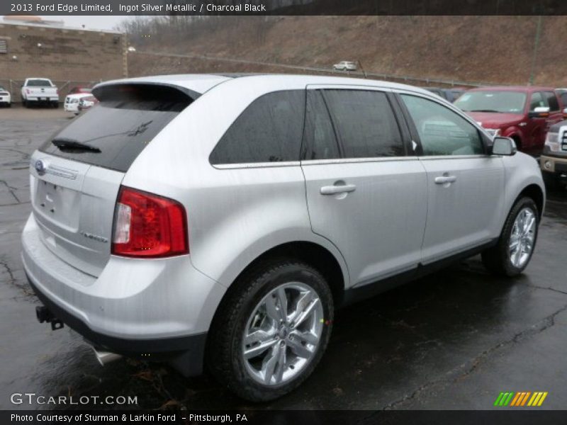 Ingot Silver Metallic / Charcoal Black 2013 Ford Edge Limited