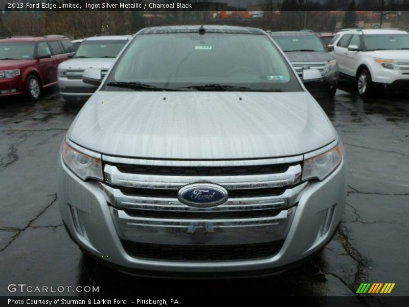 Ingot Silver Metallic / Charcoal Black 2013 Ford Edge Limited