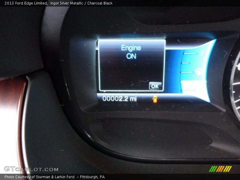 Ingot Silver Metallic / Charcoal Black 2013 Ford Edge Limited