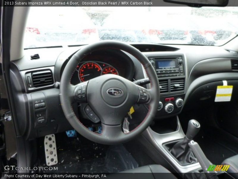 Dashboard of 2013 Impreza WRX Limited 4 Door
