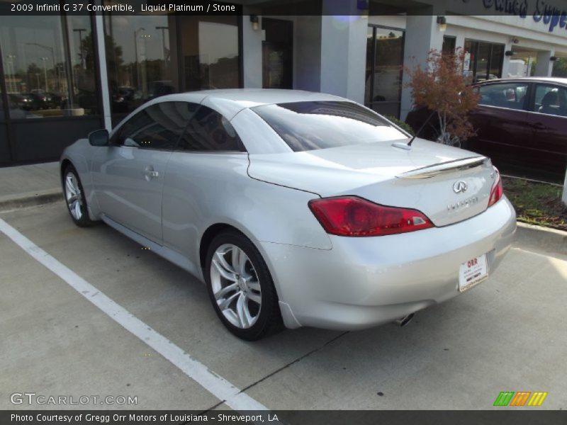 Liquid Platinum / Stone 2009 Infiniti G 37 Convertible
