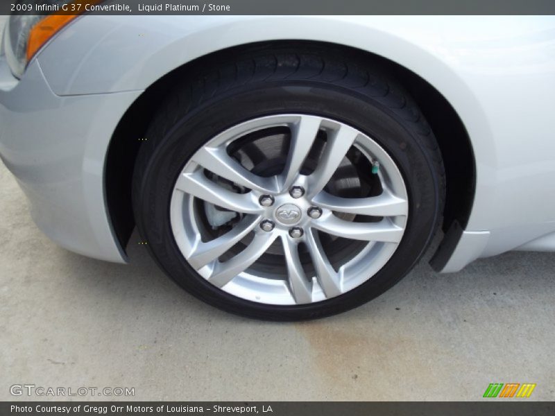 Liquid Platinum / Stone 2009 Infiniti G 37 Convertible